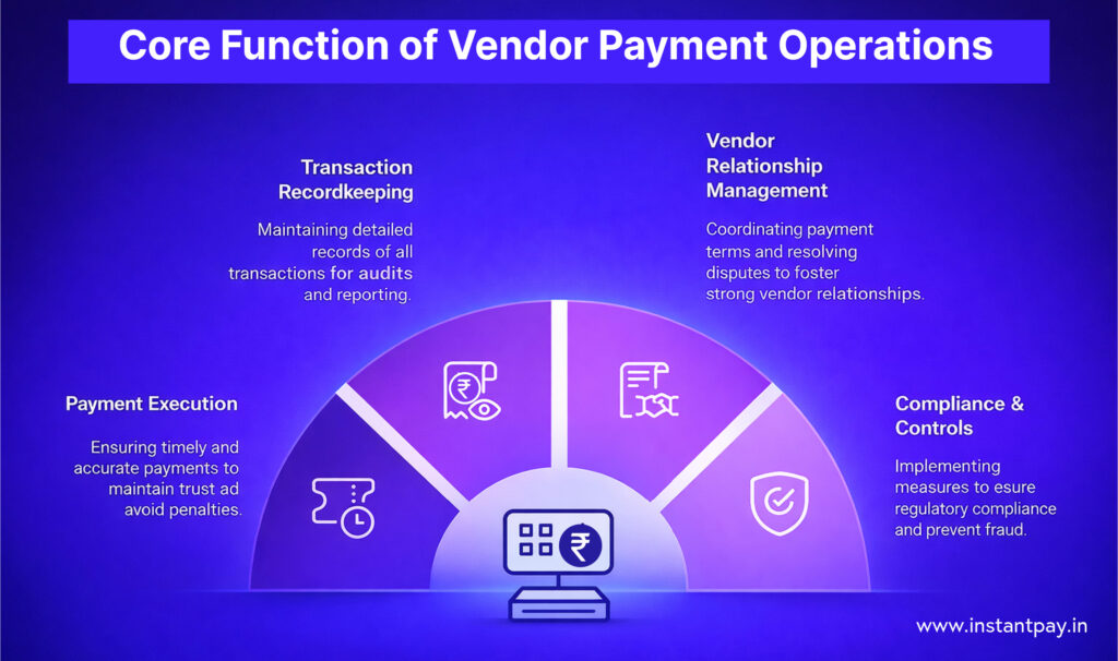Core Functions of Vendor Payment Operations
