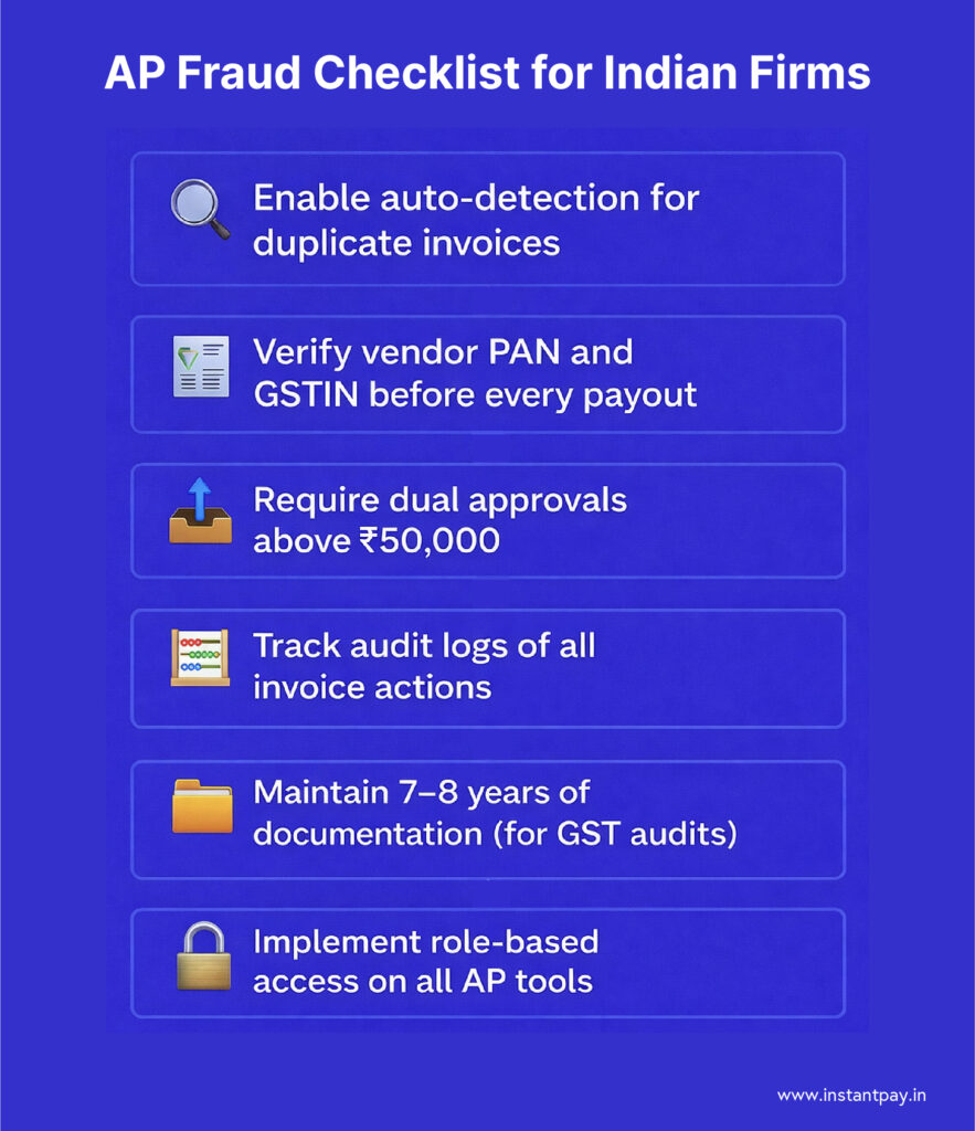 Account Payable Fraud Checklist for Indian Firms