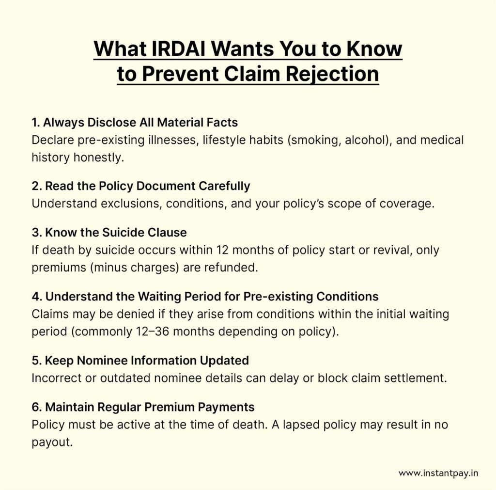 Deaths Not Covered in Term Insurance: Hidden Clauses That Matter 5 What IRDAI wants to know to prevent claim rejection