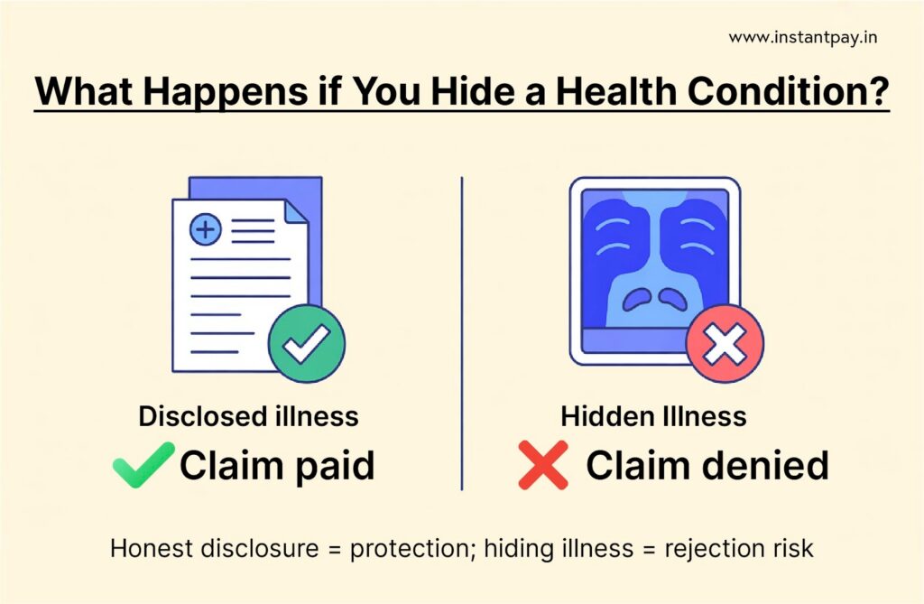 Deaths Not Covered in Term Insurance: Hidden Clauses That Matter 7 What Happens if we hide a health condition? Does claim is paid or denied?