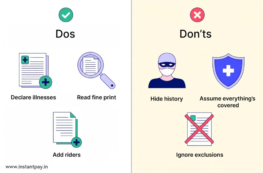 Deaths Not Covered in Term Insurance: Hidden Clauses That Matter 14 Do's and Dont's to avoid claim rejection due to exclusion in term insurance