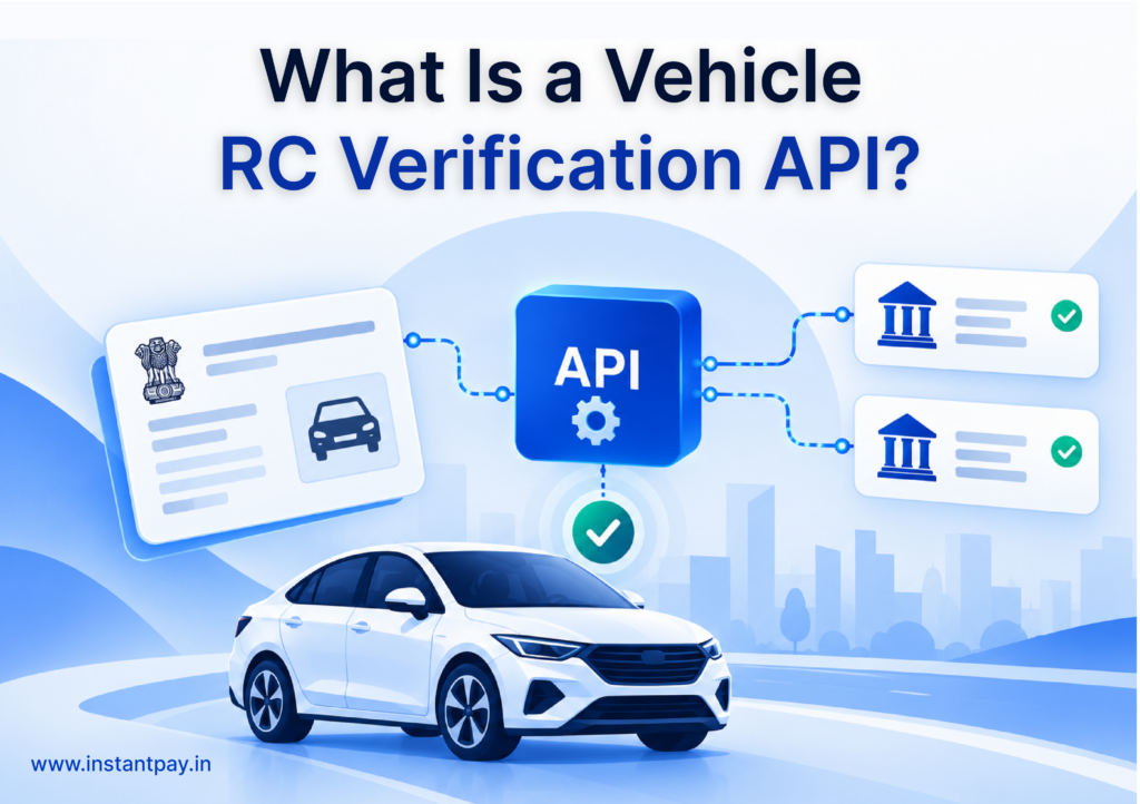 Vehicle RC Verification API: Compliance, Use Cases & Benefits 1 RC verification API connecting vehicle registration data with verified records for automated digital vehicle verification.